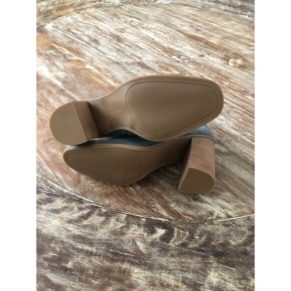 Lucky Brand Pellyon Bootie Heel Almond Toe Blue NEW 8.5 US - Picture 8 of 9